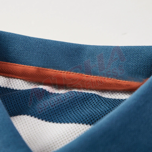 Nuevo algodón informal 100% para hombre para camiseta de Polo patrón sólido tejido de punto - Product Image 5