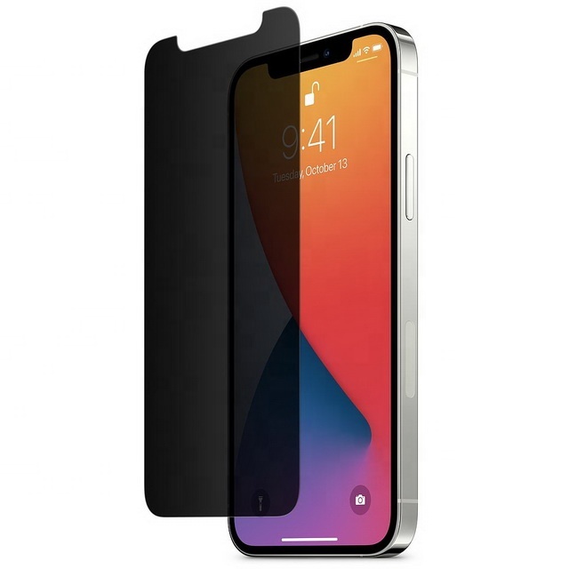 Anti-Spy Privacy Screen Protector Mobile Phone Tempered Glass Factory Price for Iphone 12 and 12Pro 6.1inch