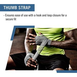 Bandage de boxe en coton élastique Euro Well Durable - Séchage rapide, unisexe, motif uni pour l'entraînement en salle de sport - Product Image 5