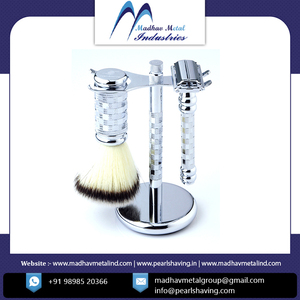 ชุดโกนหนวดขนหมูป่าด้ามโลหะ Madhav Metal SRB-73 2021 ขายดี คุณภาพสูง ออกแบบเองได้ รับผลิตแบรนด์ส่วนตัว - Product Image 5