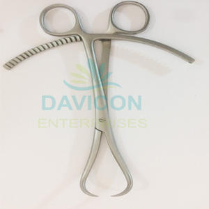 Pinzas ortopédicas quirúrgicas de acero inoxidable chapadas en oro de 20CM de alta calidad, pinzas, instrumentos de Cirugía de sujeción de hueso Manual - Product Image 2