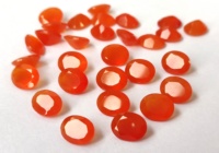 Carnelian Oranye Alami Potongan Oval 3X5 Sampai 8X10 Mm Segi-Longgar Orange Carnelian Kualitas Terbaik Natural Orange Carnelian