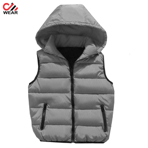 Gilet chaud rembourré pour hommes, veste chaude d'extérieur, sans manches, avec fermeture éclair, Logo personnalisé, collection hiver 2020 - Product Image 4