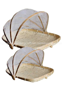 King Craft Viet's bohemio tejido a mano cubierta de comida de bambú fiesta apropiado cocina cubierta de embalaje de alimentos al por mayor cubierta de comida tienda - Product Image 4