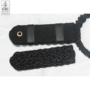 Cordón de estambre o seda Aiguillette 100% Cordón de hombro de vestido de algodón con puntas de latón dorado cordones de bandsman de alta calidad personalizados - Product Image 5