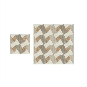 Carrelage de parking en céramique antidérapant design pierre et bois 400x400mm - Product Image 1