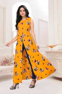 Robe en rayonne de coton pour femmes Anarkali dernier design de mode Prêt à porter à bas prix avec veste Dupatta Vêtement indien de vente en gros - Product Image 6