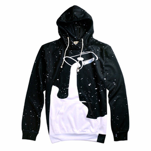 Nueva Moda Hombre Invierno Sudadera con Capucha Bordada con Estampado Digital, Bolsillos con Cremallera, Chaqueta Casual Deportiva para Exteriores - Product Image 4