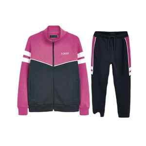 Ensemble de survêtement tendance en molleton grande taille Hip Hop pour enfants, ensemble d'hiver, vêtements de rue, vente en gros OEM, couleur unie 2022 - Product Image 1