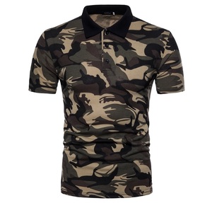 Polo de chasse avec broderie 100% coton T-shirt à manches courtes à séchage rapide col montant méthodes d'impression numérique tissu piqué - Product Image 6