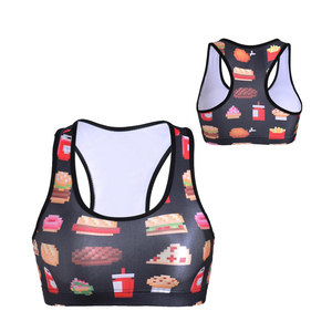 Soutien-gorge de sport personnalisé pour femmes nouvelle mode vêtements de sport de fitness légers soutien-gorge imprimé réglable avec techniques lavées grande taille - Product Image 4