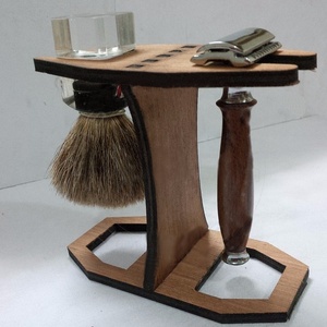 Hombre de buena calidad de doble filo de la maquinilla de afeitar DE SEGURIDAD DE MADERA conjunto - Product Image 1