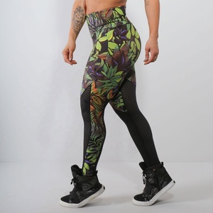 Pantalones de Yoga Estampados Personalizados, Ecológicos, Elásticos en Cuatro Direcciones, Tallas Grandes, con Bolsillos, Control de Abdomen, Leggings para Entrenamiento y Running - Product Image 3