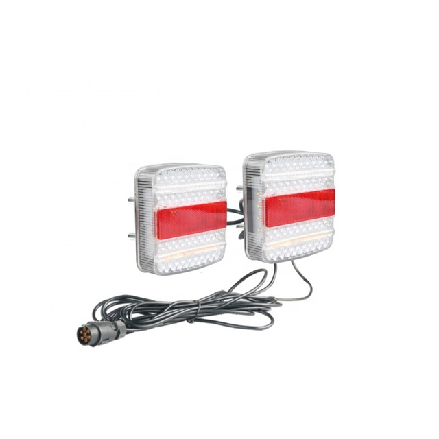 12v 24v Led Tail Light Ip65 Red Amber Trailer Towing Trailer Lights for Trailers Truck Tractor