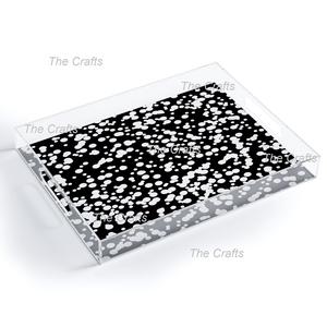 Plateau de service en acrylique de forme rectangulaire pour accessoires de table Plateau de service de qualité supérieure à bas prix - Product Image 4