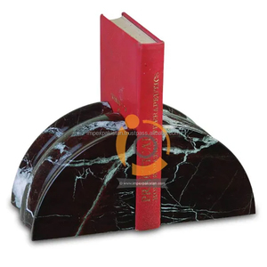 New Model High Quality Modern Polished D Shape Onyx <b>Marble</b> Book Ends Half Circle 100% Natural <b>Marble</b> Lifetime Warranty Arts Gift - Product Image 3