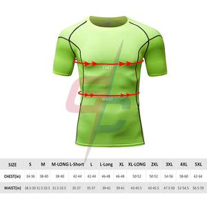 เสื้อยืดรัดรูปแขนสั้นของผู้ชายเสื้อตั้งพื้นแห้งสุดเท่ - Product Image 4