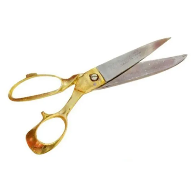 Gold Brass Handle Stainless Steel Sewing Tailoring Scissor