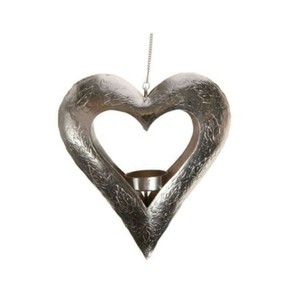 European Style Christmas <b>Hanging</b> Decoration Silver Pattern Heart Shape Design <b>Tea</b> <b>Light</b> <b>Holder</b> Christmas Supplies - Product Image 1