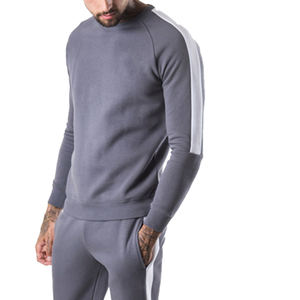 Pull-over gris à col rond pour homme, ensemble de survêtement élégant en polaire coupe-vent, écologique, respirant, pour l'extérieur, vêtements d'hiver, grandes tailles XXL XL - Product Image 5