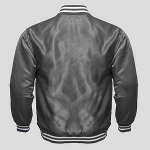 Veste de baseball d'hiver entièrement personnalisée en toile pour hommes avec logo sur le devant, prix bas, fabriquée au Pakistan - Product Image 2