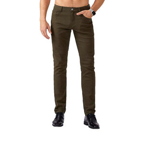 Nouveau jeans en denim tendance de haute qualité pour hommes, logo personnalisé, salopette taille moyenne, style tricoté, tissu assouplissant disponible dans toutes les couleurs - Product Image 5