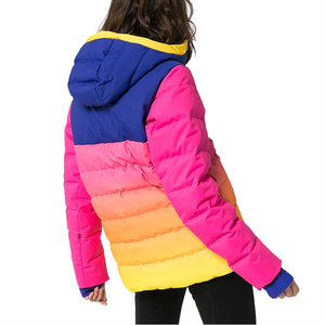 OEM Trendy double layer multi colors down <b>jackets</b> women clothing factory <b>cheap</b> <b>puffer</b> <b>jacket</b> - Product Image 4