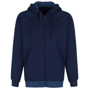 Vente en gros 400GSM Heavyweight Zipper Hoodies motif personnalisé Logo imprimé hiver hommes polaire tissu français ODM approvisionnement en relief - Product Image 1