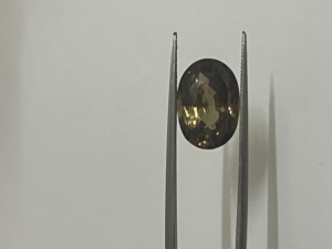 หินอะเล็กซานเดรต์ทรงรีขนาดใหญ่,เครื่องประดับอัญมณีปี12.60ทรงหลวมแบบไม่ผ่านการบำบัด - Product Image 5