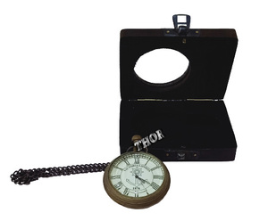 Horloge de Table de poche créative, horloge londres 1876, marron, boîte en bois, bureau à domicile, chaîne de courrier - Product Image 3