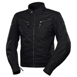 เสื้อแจ็กเก็ตขี่มอเตอร์ไซค์ผ้าไนลอนสีดำ500D แบบปรับได้พร้อมสายรัดแขนระบายอากาศได้ดีผลิตตามสั่ง - Product Image 3