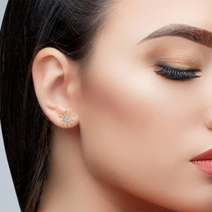 Pendiente de piedra lunar Natural de Plata de Ley 925, joyería de piedras preciosas para aniversario, precio al por mayor - Product Image 3