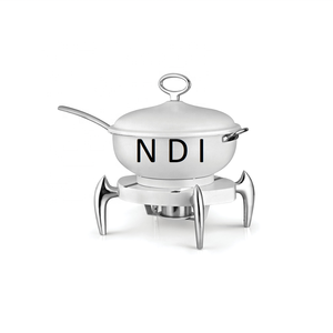 Serveur d'aliments chauds avec finition brillante Équipement de service de restauration Plat en métal Réchauffeur d'aliments écologique Plat de chauffe-plats pour buffet - Product Image 1