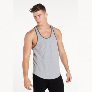 Custom Y Back <b>Men</b> Sleeveless Gym Singlets <b>Vest</b> Oversize <b>Men</b> Slim Fit Tank Tops 100% Cotton Breathable <b>Stringer</b> <b>Vest</b> for <b>Men</b> Bulk - Product Image 5
