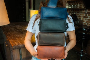 Personalized Custom Dopp <b>Kit</b> Organizer <b>Travel</b> Shaving Genuine Leather Cosmetic Toiletry Bag for Men LLE-0033 - Product Image 4