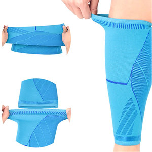 Custom New Spandex Knee Sleeve And Leg Warmer High Elastic Compression Color Block Knee Sleeve For Men - Product Image 2