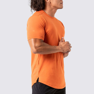 T-shirt col rond rouge uni 100% coton, sur mesure, design personnalisé OEM, pour garçons/hommes, nouvelle mode, selon les exigences du client. - Product Image 5