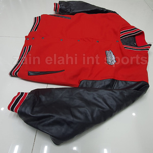 Servicio OEM Precio razonable Nueva Sublimación elegante Impreso Varsity Chaquetas con mangas de cuero Mejor Letterman Chaqueta de invierno - Product Image 5