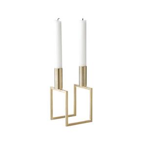 Ensemble de 3 bougeoirs de forme ronde en aluminium couleur or pour la décoration de la maison et de l'hôtel - Product Image 4