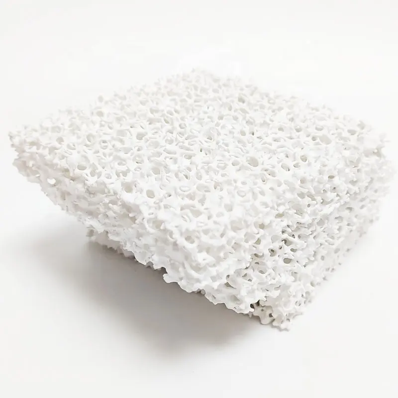 Pure Al2o3 Aluminum Oxide Ceramic Foam High Temperature Insulation for Aluminium Casting