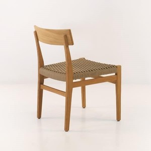 CHAISE À BRAS À MANGER EN BOIS DE TECK AVEC CORDE FABRIQUÉE EN INDONÉSIE - Product Image 4