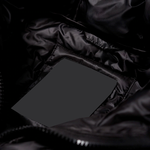 Vestes en tissu de nylon imperméable longue longueur pour hommes de grande taille à capuche noir vêtements de pluie pour la saison d'hiver - Product Image 5