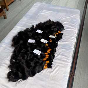 Raw Mink Brazilian Virgin 100% Raw Machine Weft Paquetes de cabello humano, 12A Grade Bulk Straight Virgin Mink Vendedores de cabello sin procesar - Product Image 1