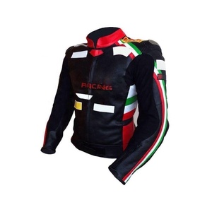 Patchwork de motocyclettes toutes saisons respirant Fashion Bikers Design Motorbike Pu Leather Bests Quality Jackets For Racing - Product Image 1