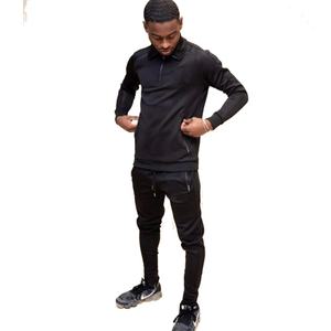 Vêtements d'entraînement et de jogging hommes survêtements de haute qualité à manches longues prix pas cher Logo personnalisé conception coton homme survêtements 2023 - Product Image 3