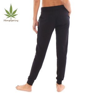 Pantalones de <span class=keywords><strong>Yoga</strong></span> de algodón de bambú ecológicos naturales, <span class=keywords><strong>ropa</strong></span> de entrenamiento de cintura alta, pantalones de <span class=keywords><strong>Yoga</strong></span>, <span class=keywords><strong>ropa</strong></span> de entrenamiento cómoda y elástica - Product Image 3