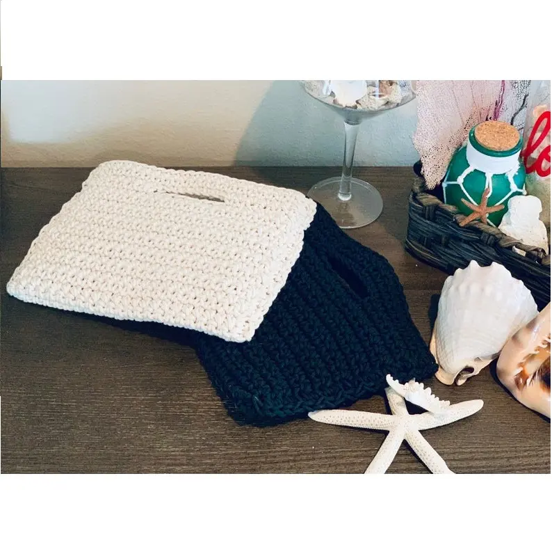 女性のための手織りクラッチかぎ針編みハンドバッグ手作りレディースバッグマクラメパターン自由奔放に生きる財布の装飾