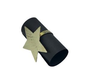 Anneau de serviette en métal en aluminium nickelé en forme d'arbre de noël pour décoration de Table de haute qualité - Product Image 2