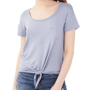 Camiseta larga con estampado personalizado para mujer, ropa de manga corta, vestido informal, algodón occidental XXL - Product Image 1