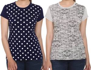 เสื้อยืดแฟชั่นผู้หญิงคอกลมผู้หญิง - Product Image 1